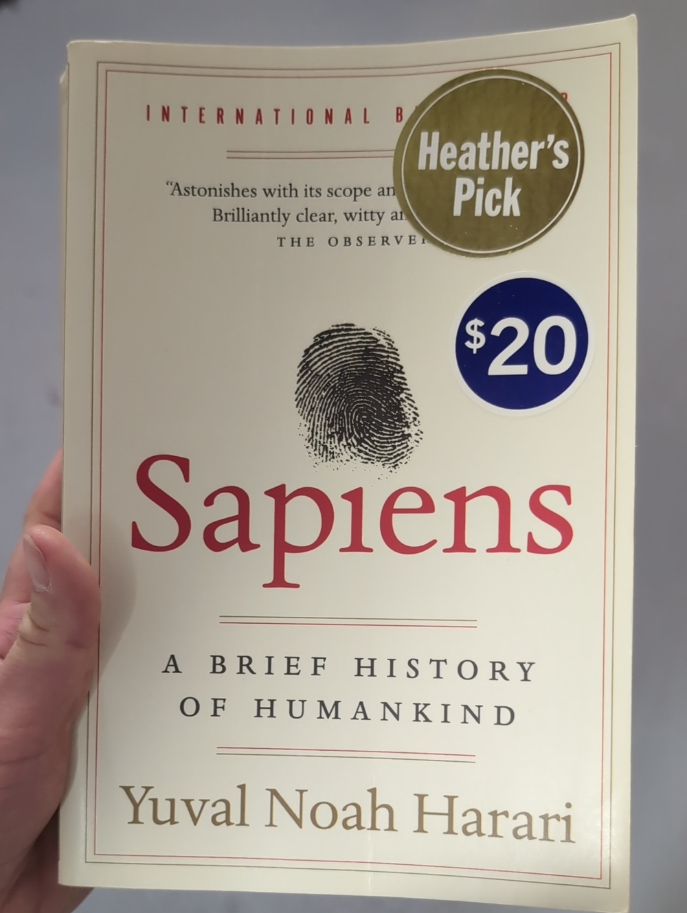 Sapiens By Yuval Noah Harari - A Brief History Of Humankind Book Paperback